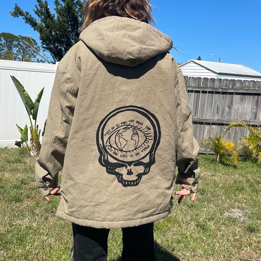 Mens medium Grateful Dead jacket NWT hand painted